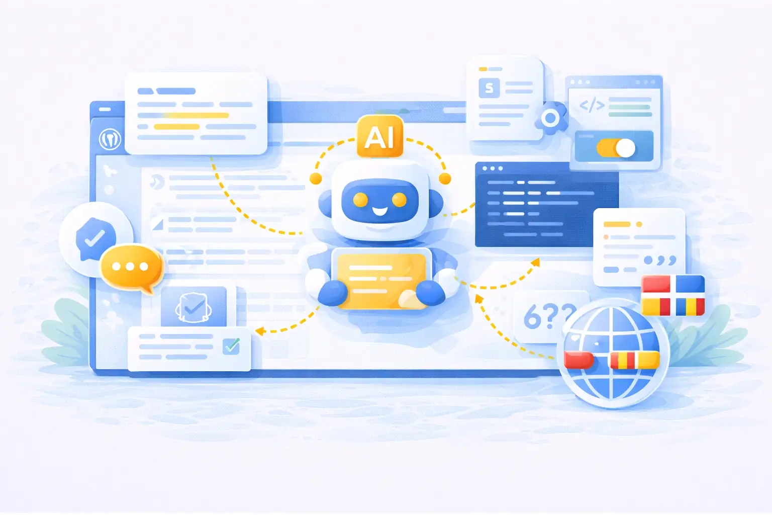 AI assistant in the WordPress dashboard