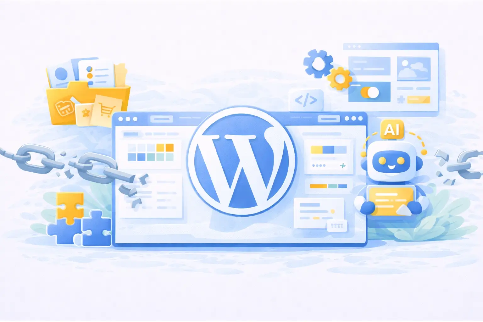 WordPress dashboard after building a website with the AI Website Builder