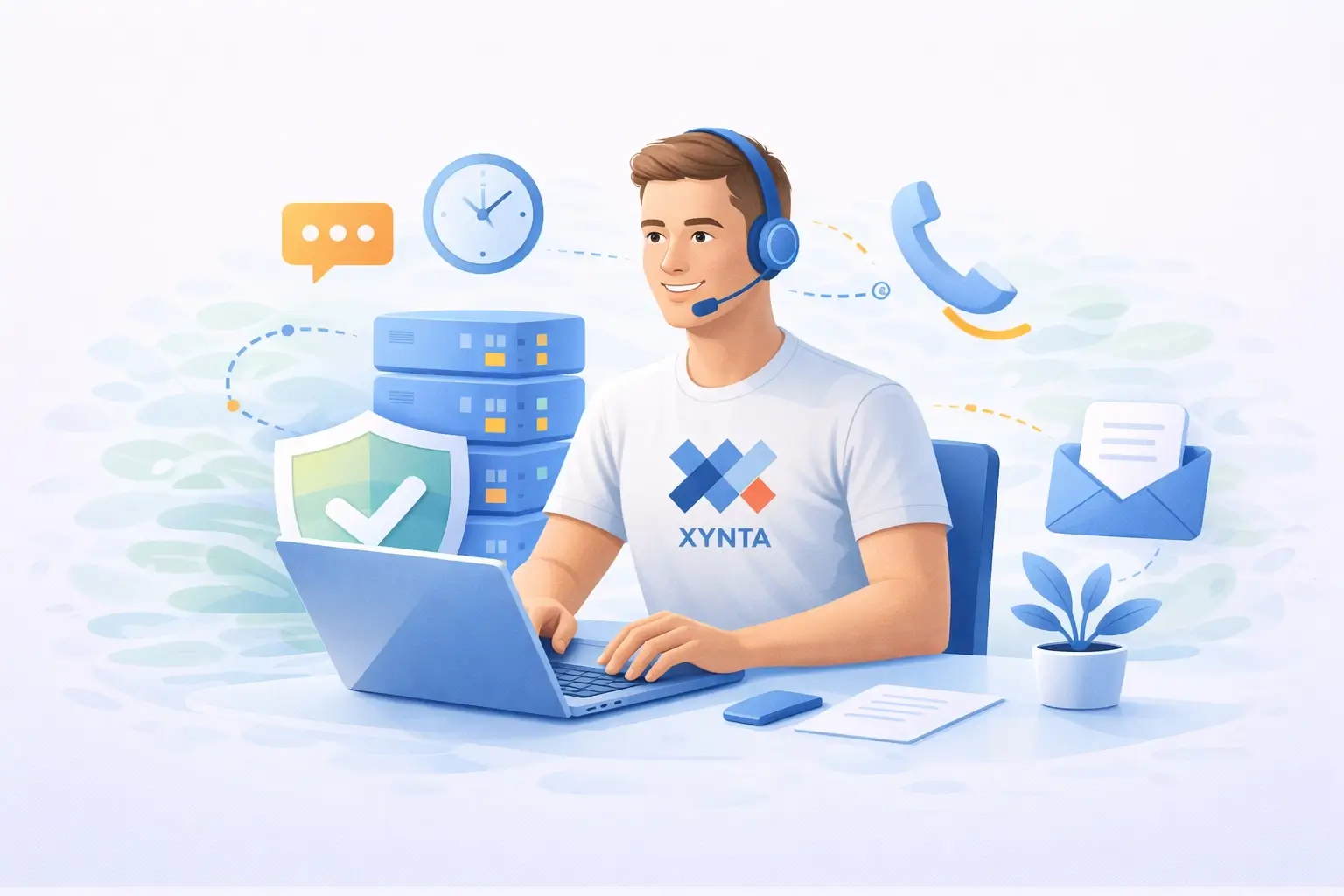 Personal support and availability with xYnta Managed VPS
