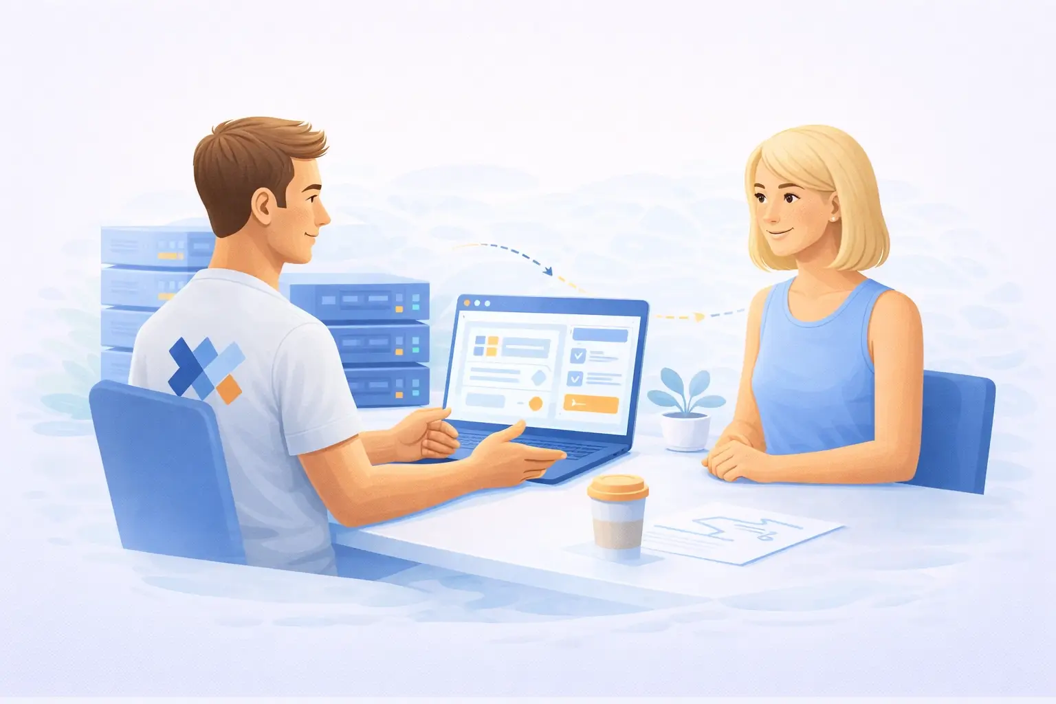 Personal contact for server management — no anonymous helpdesk