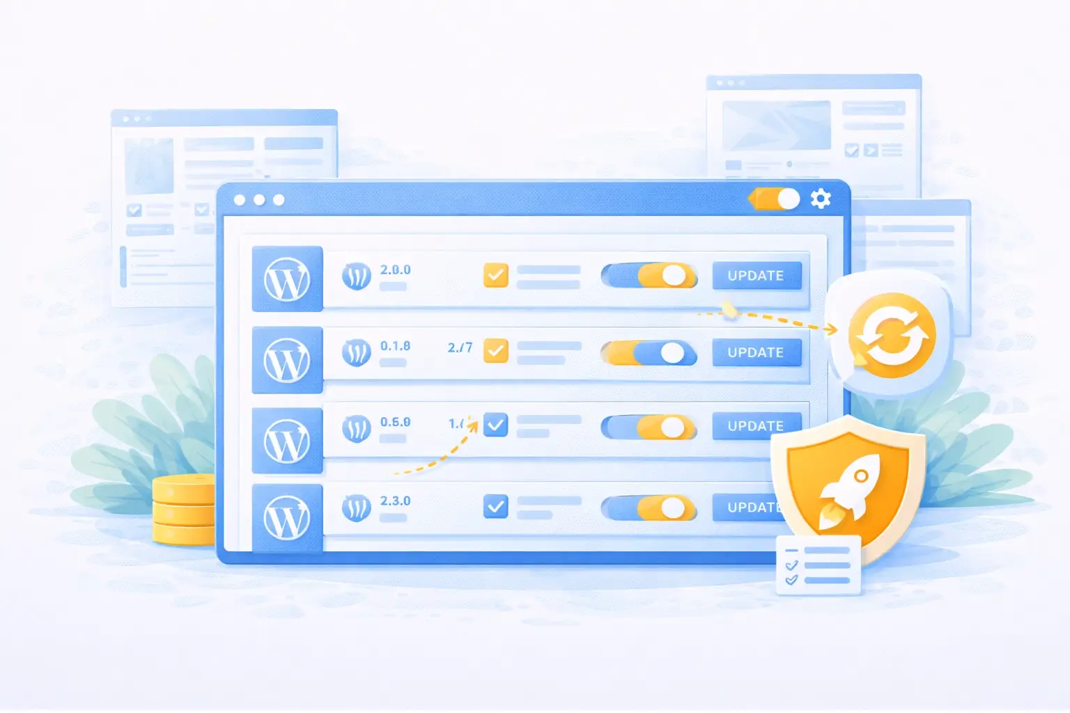 Overview of multiple WordPress installations in WordPress Toolkit