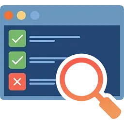 Screenshot of the website check tool